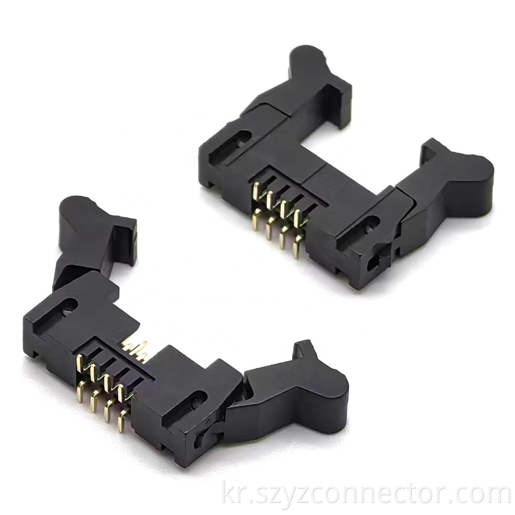 2.0mm Pitch Ejector Header Connector SMT 7.6mm Wide SMD 2*4P